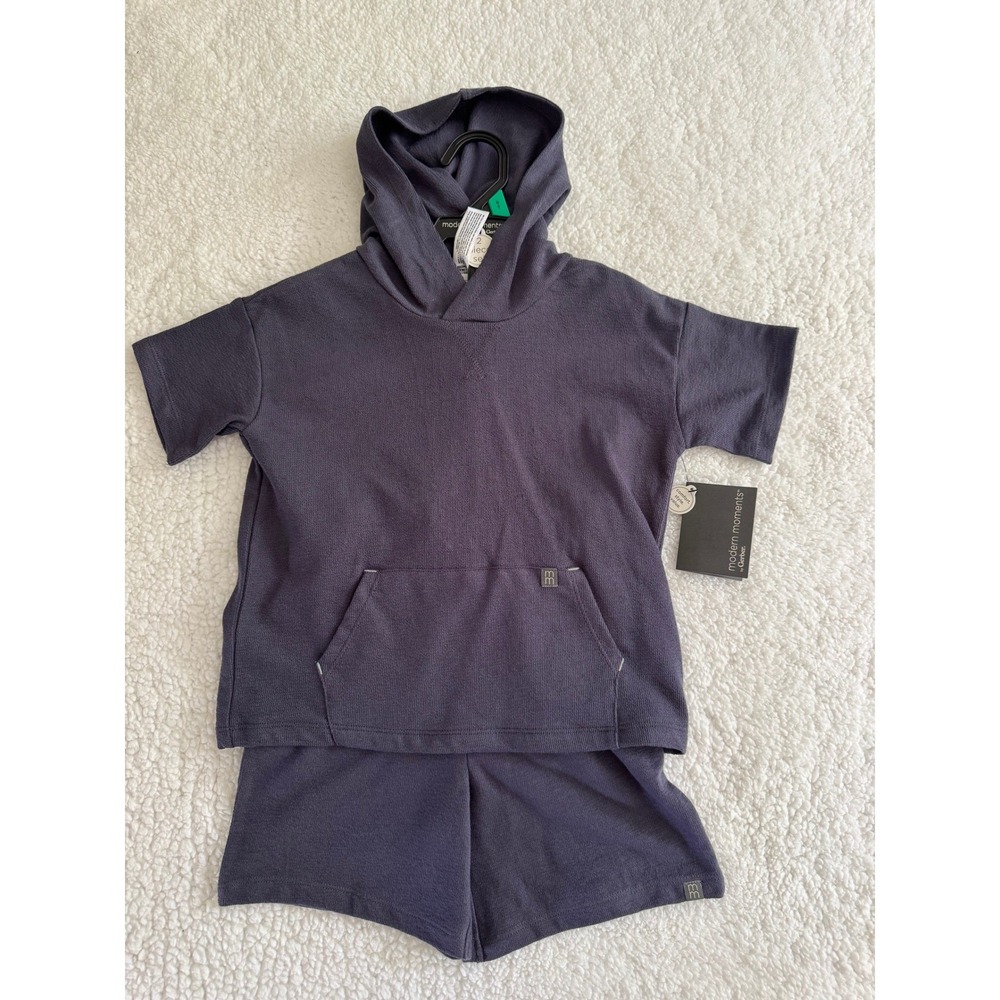 Modern Moments by Gerber 5T Waffle Knit Hoodie and Shorts Set